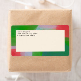 Etiqueta Abstrato de pintura por pintura, monograma, vermel