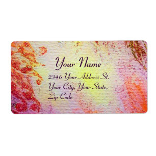 Etiqueta ABSTRATO DOURADO SWIRLS, amarelo-claro