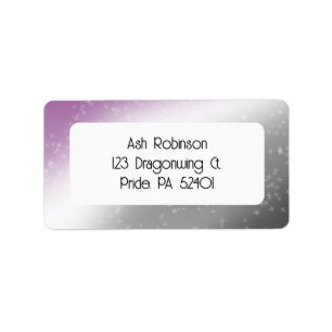 Etiqueta Abstrato Roxo da Glitter do Ordenador Ace Pride