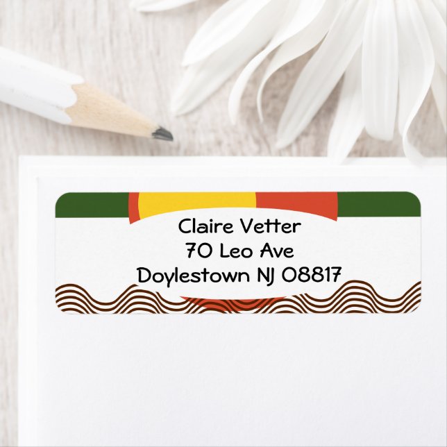 Etiqueta Abstrato Sundown (Insitu)