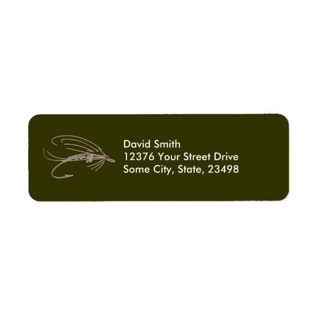 Etiqueta Abstrato Wet Fly Lure (Frente)