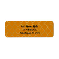 Açafrão Amarelo & Dourado Padrão Quatrefoil Festa