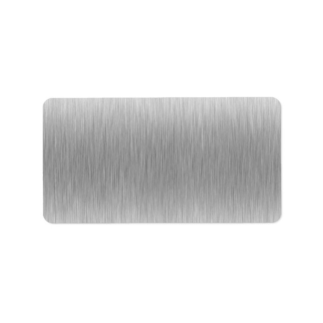 Etiqueta Aço inoxidável escovado de alumínio texturizado (Frente)