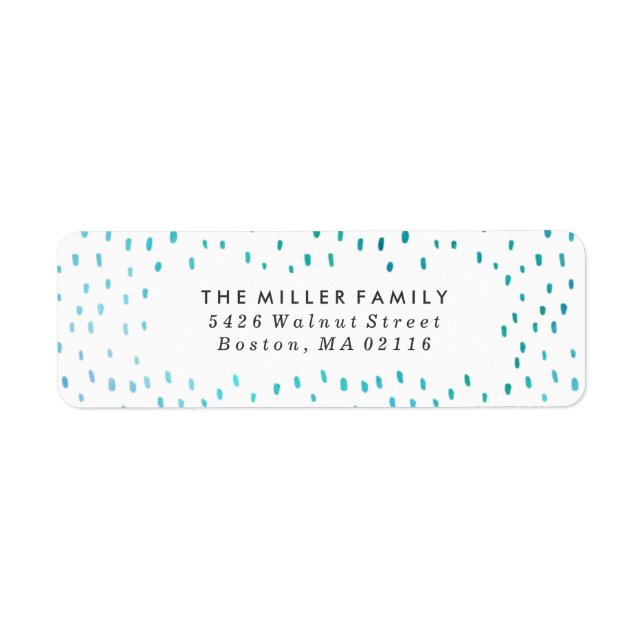 Etiqueta Acredite | Feriado de Aquarela (Frente)