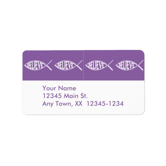 Etiqueta Acredite na Lavanda de Peixes (Frente)