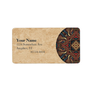 Etiqueta acrílica de Avery do endereço da mandal