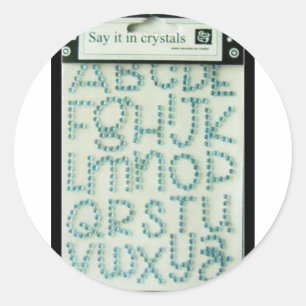 etiqueta acrílica do cristal de rocha