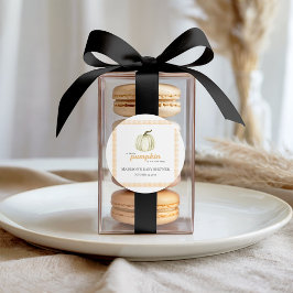 Etiqueta Adesiva Chá de Bebê Abóbora Pequena