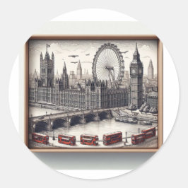 etiqueta adesiva de Londres