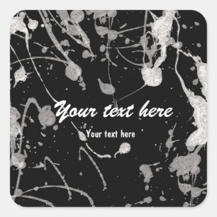 Etiqueta adesiva de parte de pintura branca com br