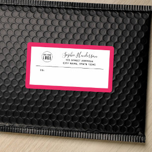 Etiqueta Adicionar Logotipo de Endereço de Devolução de 