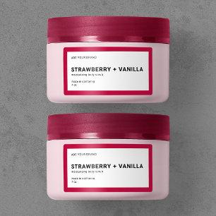 Etiqueta Adicionar Marca Produto de cor editável minimalist