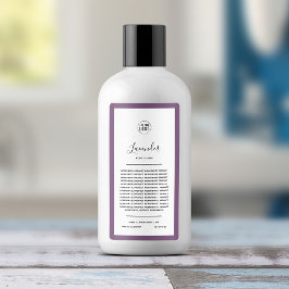 Etiqueta Adicione seu logotipo e produto de cor de borda ed