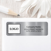 Adicione Seu Logotipo Falso Endereço de Metal Prat