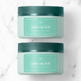 Etiqueta Adicione sua borda branca do logotipo e linhas de 