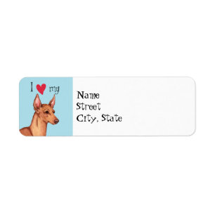 Etiqueta Adoro o meu Cirneco dell'Etna