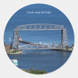 Etiqueta aérea da ponte de elevador de Duluth