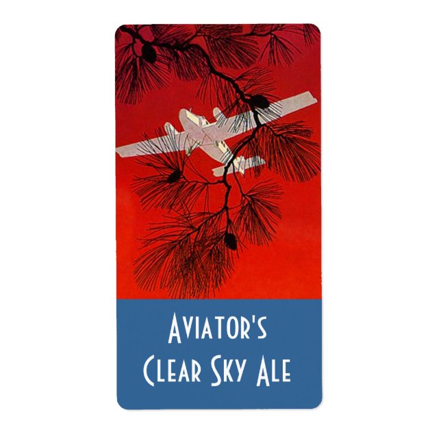 Etiqueta Aeromodelo de Cerveja Aviadores (Frente)