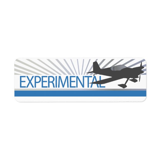 Etiqueta Aeronaves Experimentais (Frente)
