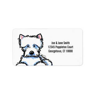 Etiqueta Afague-me Westie