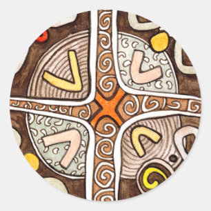 Etiqueta africana da arte