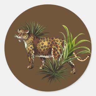 Etiqueta africana do leopardo