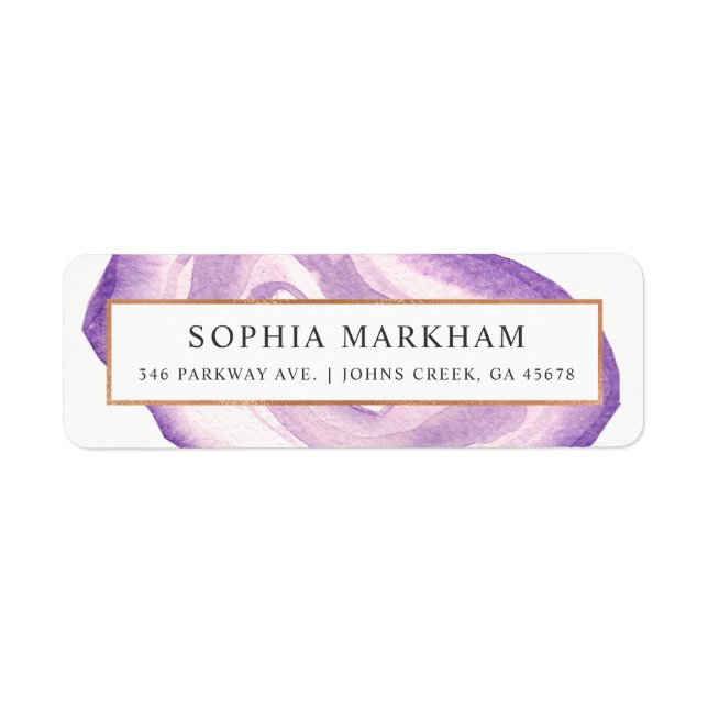 Etiqueta Agato de Aquarela | LAVANDA | (Frente)