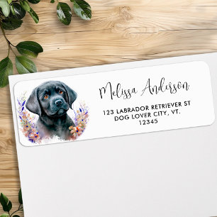 Etiqueta Aguardando Primavera - Labrador Puppy - Preto Lab