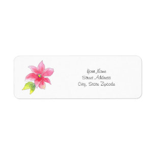 Etiqueta "Aguarela e caneta do Clematis cor-de-rosa"