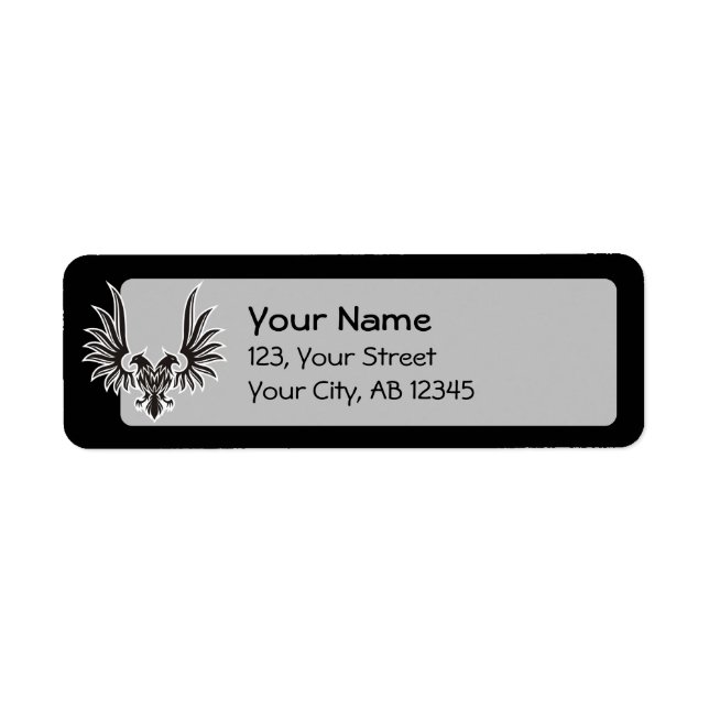 Etiqueta Águia com duas cabeças (Frente)
