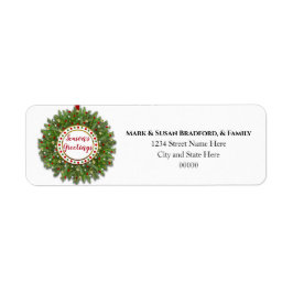 Etiqueta Agulha de pinheiro de Natal, Banheira Decorada