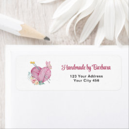 Etiqueta Agulhas de tricô de corações em Yarn