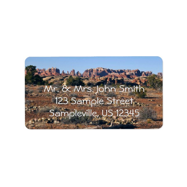 Etiqueta Agulhas do Pothole Point Trail em Canyonlands (Frente)