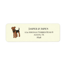 Etiqueta Airedale Terrier Address
