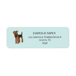 Etiqueta Airedale Terrier Address