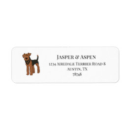 Etiqueta Airedale Terrier Address