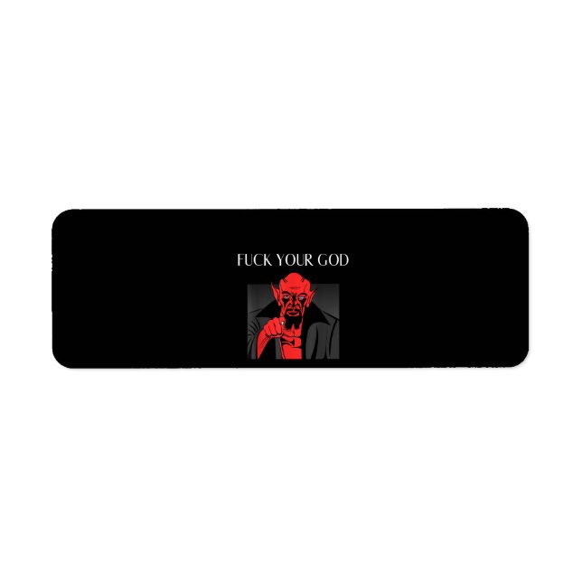 Etiqueta Aist Goat Satã Baphomet GIft (Frente)