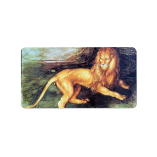 Etiqueta Albrecht Durer - Leão