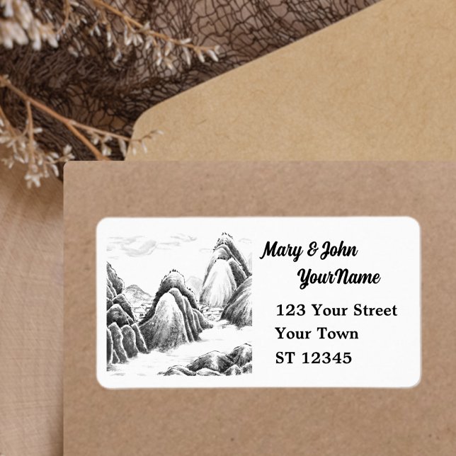 Etiqueta Aldeia das Montanhas - Tinta (Criador carregado)