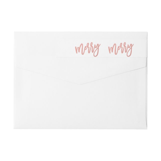 Etiqueta alegre do Wraparound do feriado da folha (Verso)