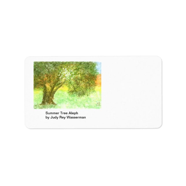 Etiqueta Aleph da Árvore de Verão (Frente)