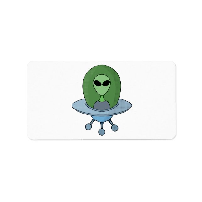 Etiqueta Alienígena em sua nave espacial (Frente)