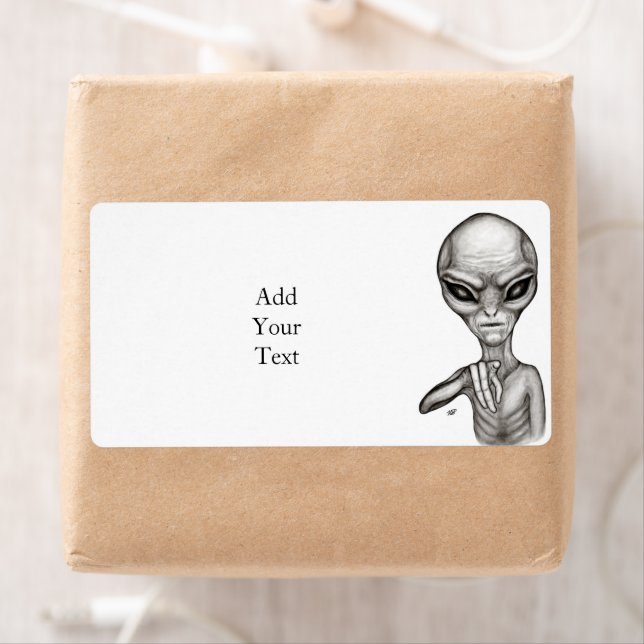 Etiqueta Alienígena ruim, você é a próxima! (Insitu)