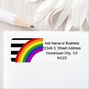 Etiqueta Ally Pride Flag Rainbow