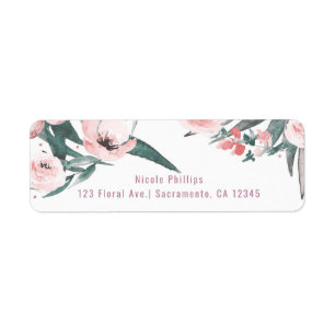 Etiqueta Aloha chá de panela floral do verão tropical do
