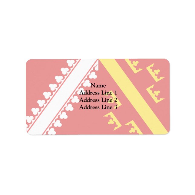 Etiqueta Alsace (Antiga), bandeira francesa (Frente)