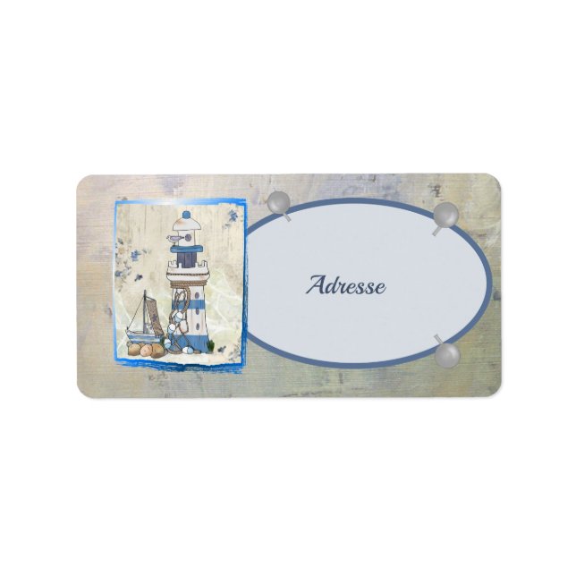 Etiqueta Am Meer Adressaufkleber (Frente)