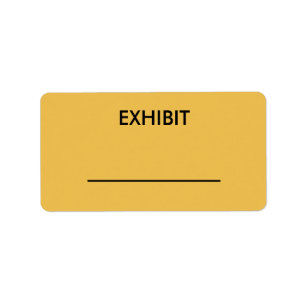 Etiqueta amarela customizável da exibição do