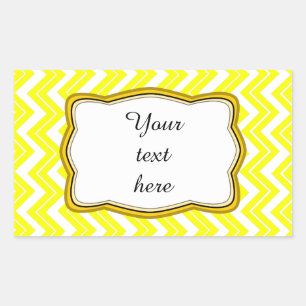 Etiqueta amarela de Chevron