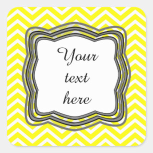 Etiqueta amarela de Chevron